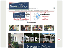 Tablet Screenshot of navarrevillage.com